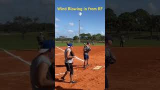 Steve’s AT18 HR Blast 💥 seniorsoftball homerun playoftheday [upl. by Adnert]