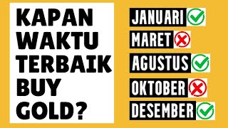 🔴 Terungkap‼️ Seasonality Gold Kapan Waktu Terbaik Buy amp Sell Gold⁉️ Pakai Data Puluhan Tahun‼️ [upl. by Arliene]