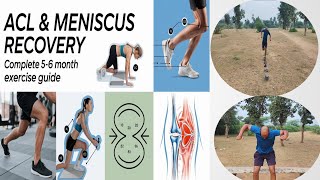 Acl and Meniscus surgery exercise 5 to 6 months complete guide aclrehabilitation kneeinjury knee [upl. by Ttevi]