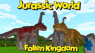 🦖 Conquer the Prehistoric World with Jurassic World Fallen Kingdom Mod in Minecraft 🌋 [upl. by Matthew]