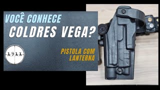 Coldre VEGA para pistola com lanterna [upl. by Ro255]