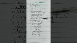 levitating song lyrics on page [upl. by Pillow]