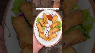 Delicious spring rolls Rs 140 only springroll youtubers foodieslover indiancuisine delicious [upl. by Flip]