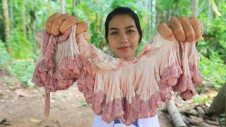 Yummy cooking Pig intestine recipe  Cooking skill [upl. by Melba781]