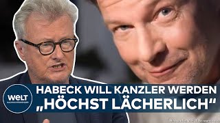 ROBERT HABECK quotHöchst lächerlichquot Grüner Wirtschaftsminister macht KanzlerKandidatur offiziell [upl. by Ennoira180]