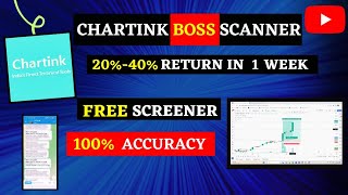 Chartink Boss scanner  premium chartink scanner Free  Swing trading  Best chartink scanner 2023 [upl. by Ahseihs]