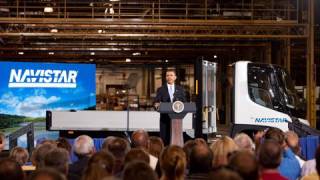 President Obama Announces Recovery Grants in Wakarusa Indiana [upl. by Shirberg]