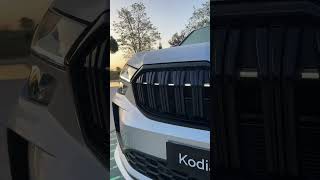 First look 2024 Skoda Kodiaq Sportline illuminated grille [upl. by Haeckel190]