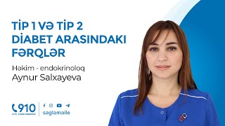 Tip 1 və Tip 2 Diabet arasındakı fərqlər  Həkim  endokrinoloq Aynur Salxayeva [upl. by Eboj452]