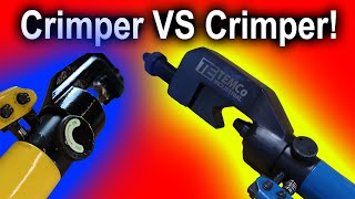 The BEST lug crimper on Amazon TEMCO vs Generic Yellow Crimper [upl. by Gardas]