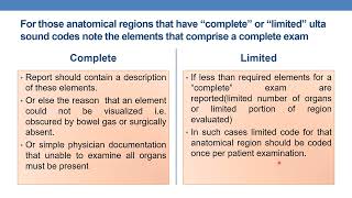 CPT CODING GUIDELINES FOR RADIOLOGY PART 2  Diagnostic Ultrasound of Abdomen and Retroperitoneum [upl. by Nerehs587]