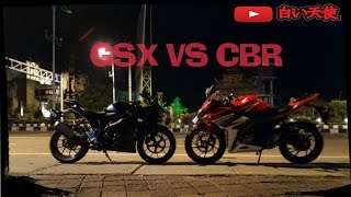 GSX R 150 VS CBR 150R [upl. by Diella592]