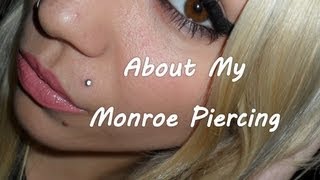 All About My Monroe Piercing First Week [upl. by Hammond]