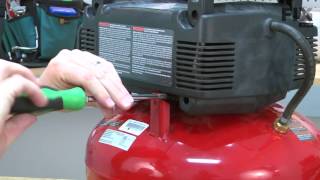 Porter Cable Air Compressor Repair – How to replace the Pressure Switch [upl. by Aivatra886]