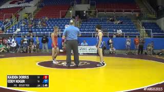 152 Cons Round 4  Cody Koger Texas vs Kaiden Dorris South Dakota [upl. by Ziwot]