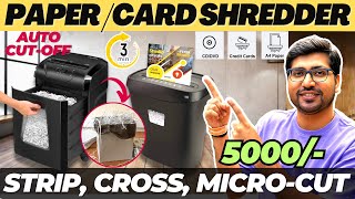 5 Best Paper Shredder Machine In India🔥Best Paper Shredder Machine For Home amp Office [upl. by Whitebook]