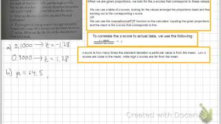 Statistics Deciles of a normal distribution [upl. by Wylma]