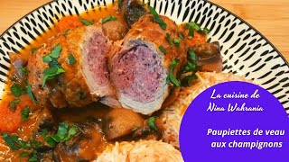 Paupiettes de veau aux champignons et riz vermicelles [upl. by Gibby228]