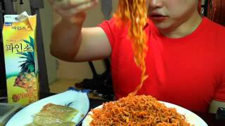 불닭볶음면 5개  군만두 1팩  투게더 아이스크림 먹방 Spicy Chicken Ramen  Fried Mandoo  Big Size IceCream [upl. by Lull]