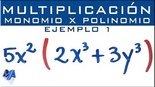 Multiplicación de expresiones algebraicas  Monomio por polinomio  Ejemplo 1 [upl. by Baese]