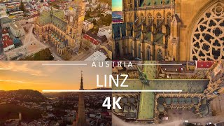 Linz Austria 4K UHD Drone  Cathedral [upl. by Onfroi]