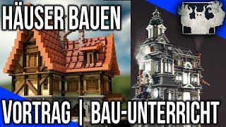 Häuser RICHTIG in Minecraft bauen  VORTRAG  BauUnterricht [upl. by Idnic]