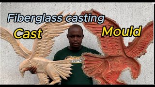 Fiberglass casting  How to cast a fiberglass eagleResin casting fiberglasssculpture resinart [upl. by Geesey]