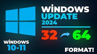 Windows 32 bitten 64 bite nasıl geçirilir format ile Windows sistem yükseltme Güncel Rehber [upl. by Nanice164]