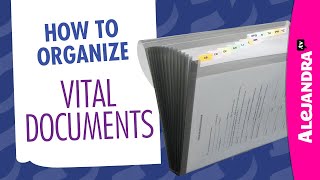 How to Organize Important Documents at Home Part 6 of 10 Paper Clutter Series [upl. by Ellehcan]