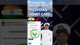 Indian Navy Civilian Admit Card indian navy civilian admit card kaise nikale 2024 [upl. by Elkcim]