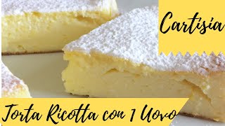 LA FAMOSA TORTA DI RICOTTA CON 1 UOVO SENZA LIEVITO E SENZA BURRO [upl. by Esch595]