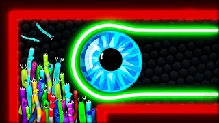 Slitherio  TINY HACKER SNAKE vs 98007 SNAKES  Epic Slitherio Gameplay Slitherio Funny Moments [upl. by Annairol]