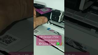 HP DeskJet 2755e Printer 👀🖨️ Unboxing Quick Setup Bluetooth Wireless Connection Easy Printing [upl. by Oliviero336]