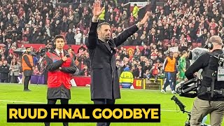 Van Nistelrooy emotional goodbye to United fans at Old Trafford after win against Leicester [upl. by Mame629]