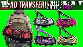 GTA Online How To Get New Duffel Bags On Any Outfit Cayo Perico PATCHED After Patch 154 [upl. by Juliana]