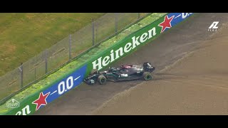 Emilia Romagna GP Imola Hamilton Crash his Car to Save it from Gravel Trap  The Eighth And One [upl. by Janerich]