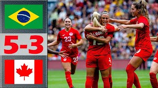 Brazil vs Canada Highlights amp Penalties Shootout  SheBelieves Cup 2024  462024 [upl. by Allimrac250]