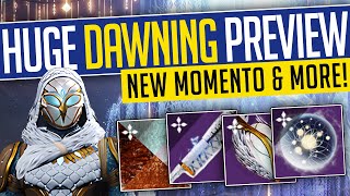 Destiny 2  HUGE DAWNING 2023 PREVIEW New Memento Weapon Dawning Armor Preview  Season 23 [upl. by Scutt72]