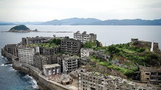 Exploring Worlds Largest Abandoned City In 4K  Hashima Island Gunkanjima Battleship Island [upl. by Akimit]