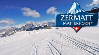 Summer skiing Zermatt  full ride from 3800m to 2900m 7km  July 2018 [upl. by Akeinahs544]