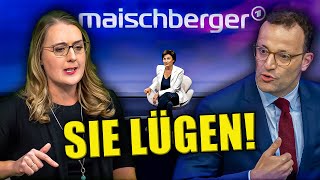 Jens Spahn BLAMIERT Sich Bei Maischberger Grünen Politikerin Glänzt [upl. by Accebar]