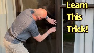 How to Re screen a sliding patio door  Easiest Method [upl. by Kimberlee]