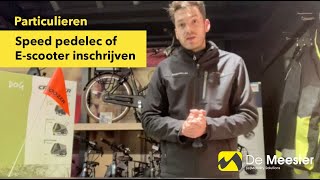 Inschrijven en nummerplaat particulieren voor speedpedelec amp elektrische scooter [upl. by Yonah188]