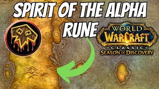 Spirit of the Alpha Rune Location  Season of Discovery Phase 2 [upl. by Verena]