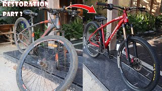 RESTORATION BIKE FROM WRACKAGE BICYCLE with ORIGINAL PART 3 [upl. by Aehsrop85]