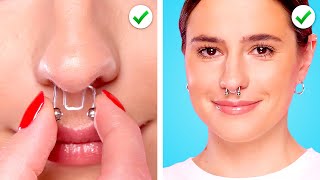 DIY Fake Piercings Try the Look Without the Pain  Full HD  Slow TV [upl. by Pan]