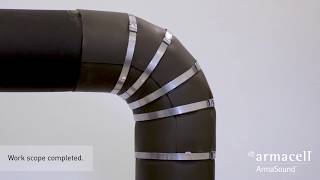 ArmaSound® Barrier segmented bend application [upl. by Ecirtahs]