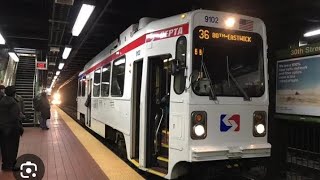 SEPTA Subsurface Trolleys Riding the 36 Line Semilocal to 30th Street and Express to 40th Street [upl. by Nevi]