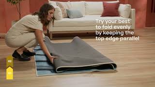 FAQ  How to Assemble Your Folded Pad Rug  Ruggable [upl. by Wally266]