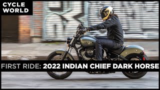 2022 Indian Chief Dark Horse First Ride [upl. by Luzader]